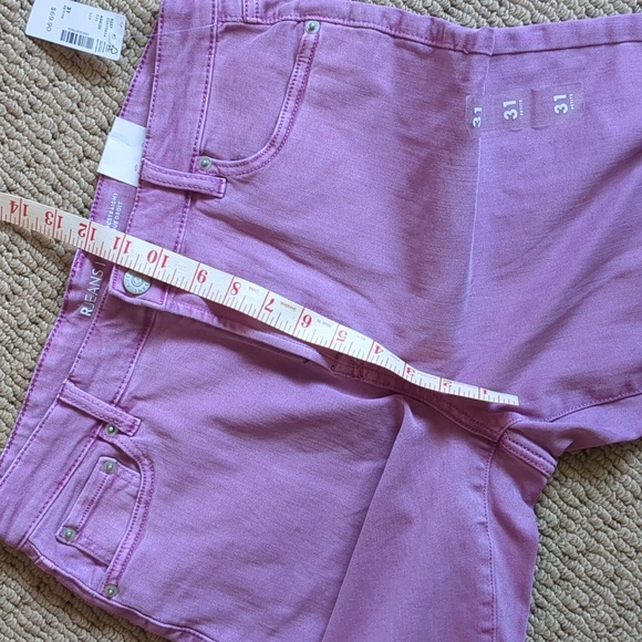 Reitmans s31 NWT Straight High Rise Petite Purple Jeans - Picture 5 of 8